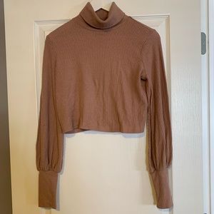 Urban outfitters cropped blush pink sweater.